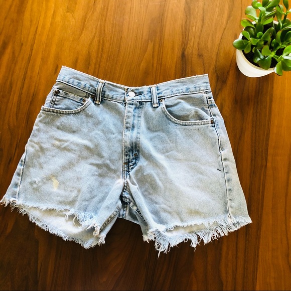Levi's Pants - Vintage Levi's High Waist Cut Off Light Jean Short